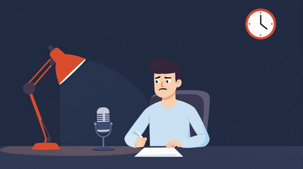 Frustracja podczas nagrania